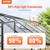 image:imageVEVOR 6 Pack Polycarbonate Greenhouse Panels 396 x 198 x 0157Roof Panels Sheets Waterproof UV Protected Corrugated Plastic Roofing Impact Resistance Clear Roofing Sheets for GreenhouseGarden14PCS  4FT  2FT  032IN