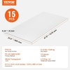 image:imageVEVOR 6 Pack Polycarbonate Greenhouse Panels 396 x 198 x 0157Roof Panels Sheets Waterproof UV Protected Corrugated Plastic Roofing Impact Resistance Clear Roofing Sheets for GreenhouseGarden15PCS  4FT  2FT  024IN