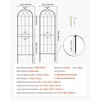 image:imageVEVOR 6 Packs Metal Garden Trellis for Climbing Plants Outdoor 71x20in Rustproof Plant Tall Trellis for Rose Vine Flowers and Vegetables2 PacksStyle2