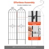 image:imageVEVOR 6 Packs Metal Garden Trellis for Climbing Plants Outdoor 71x20in Rustproof Plant Tall Trellis for Rose Vine Flowers and Vegetables2 PacksStyle2