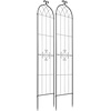 image:imageVEVOR 6 Packs Metal Garden Trellis for Climbing Plants Outdoor 71x20in Rustproof Plant Tall Trellis for Rose Vine Flowers and Vegetables2 PacksStyle2
