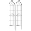 image:imageVEVOR 6 Packs Metal Garden Trellis for Climbing Plants Outdoor 71x20in Rustproof Plant Tall Trellis for Rose Vine Flowers and Vegetables2 PacksStyle2