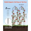 image:imageVEVOR 6 Packs Metal Garden Trellis for Climbing Plants Outdoor 71x20in Rustproof Plant Tall Trellis for Rose Vine Flowers and Vegetables2 PacksStyle2