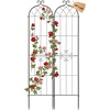 image:imageVEVOR 6 Packs Metal Garden Trellis for Climbing Plants Outdoor 71x20in Rustproof Plant Tall Trellis for Rose Vine Flowers and Vegetables2 PacksStyle2