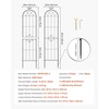 image:imageVEVOR 6 Packs Metal Garden Trellis for Climbing Plants Outdoor 71x20in Rustproof Plant Tall Trellis for Rose Vine Flowers and Vegetables2 PacksStyle2