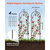 image:imageVEVOR 6 Packs Metal Garden Trellis for Climbing Plants Outdoor 71x20in Rustproof Plant Tall Trellis for Rose Vine Flowers and Vegetables4 PacksStyle2