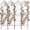 image:imageVEVOR 6 Packs Metal Garden Trellis for Climbing Plants Outdoor 71x20in Rustproof Plant Tall Trellis for Rose Vine Flowers and Vegetables4 PacksStyle2