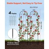 image:imageVEVOR 6 Packs Metal Garden Trellis for Climbing Plants Outdoor 71x20in Rustproof Plant Tall Trellis for Rose Vine Flowers and Vegetables4 PacksStyle2