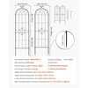 image:imageVEVOR 6 Packs Metal Garden Trellis for Climbing Plants Outdoor 71x20in Rustproof Plant Tall Trellis for Rose Vine Flowers and Vegetables4 PacksStyle2