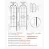 image:imageVEVOR 6 Packs Metal Garden Trellis for Climbing Plants Outdoor 71x20in Rustproof Plant Tall Trellis for Rose Vine Flowers and Vegetables4 PacksStyle2