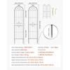image:imageVEVOR 6 Packs Metal Garden Trellis for Climbing Plants Outdoor 71x20in Rustproof Plant Tall Trellis for Rose Vine Flowers and Vegetables4 PacksStyle2