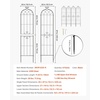 image:imageVEVOR 6 Packs Metal Garden Trellis for Climbing Plants Outdoor 71x20in Rustproof Plant Tall Trellis for Rose Vine Flowers and Vegetables6 PacksStyle2