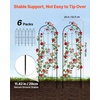 image:imageVEVOR 6 Packs Metal Garden Trellis for Climbing Plants Outdoor 71x20in Rustproof Plant Tall Trellis for Rose Vine Flowers and Vegetables6 PacksStyle2