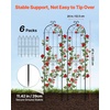 image:imageVEVOR 6 Packs Metal Garden Trellis for Climbing Plants Outdoor 71x20in Rustproof Plant Tall Trellis for Rose Vine Flowers and Vegetables6 PacksStyle2