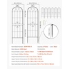 image:imageVEVOR 6 Packs Metal Garden Trellis for Climbing Plants Outdoor 71x20in Rustproof Plant Tall Trellis for Rose Vine Flowers and Vegetables8 PacksStyle2