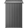 image:imageVEVOR 6 x 4 FT Metal Garden Shed Outdoor Storage Shed with Lockable Doors amp 4 Louver Vents Peak Roof Metal Sheds Outdoors Storage Storaged Sheds Clearance for Backyard Garden Patio Bike Gray