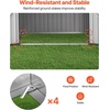image:imageVEVOR 6 x 4 FT Metal Garden Shed Outdoor Storage Shed with Lockable Doors amp 4 Louver Vents Peak Roof Metal Sheds Outdoors Storage Storaged Sheds Clearance for Backyard Garden Patio Bike Gray