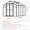 image:imageVEVOR 6 x 4 FT Polycarbonate Greenhouse Heavy Duty Outdoor Green House with Adjustable Vent amp PushPull Lockable Door Quick Setup Aluminum Frame Walkin Greenhouse Sunroom for Outside Garden Lawn810 Ft