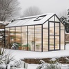 image:imageVEVOR 6 x 4 FT Polycarbonate Greenhouse Heavy Duty Outdoor Green House with Adjustable Vent amp PushPull Lockable Door Quick Setup Aluminum Frame Walkin Greenhouse Sunroom for Outside Garden Lawn812 Ft