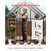 image:imageVEVOR 6 x 4 FT Polycarbonate Greenhouse Heavy Duty Outdoor Green House with Adjustable Vent amp PushPull Lockable Door Quick Setup Aluminum Frame Walkin Greenhouse Sunroom for Outside Garden Lawn64 Ft