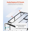 image:imageVEVOR 6 x 4 FT Polycarbonate Greenhouse Heavy Duty Outdoor Green House with Adjustable Vent amp PushPull Lockable Door Quick Setup Aluminum Frame Walkin Greenhouse Sunroom for Outside Garden Lawn810 Ft