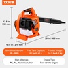 image:imageVEVOR 63CC Backpack Leaf Blower Gas Powered 189L Tank Delivers 1110CFM amp 220MPH Perfect for Garden Maintenance Clearing Leaves amp Snow26CC Handheld