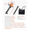 image:imageVEVOR 63CC Backpack Leaf Blower Gas Powered 189L Tank Delivers 1110CFM amp 220MPH Perfect for Garden Maintenance Clearing Leaves amp Snow3 in 1 12Amp Corded Leaf Blower