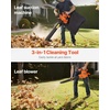 image:imageVEVOR 63CC Backpack Leaf Blower Gas Powered 189L Tank Delivers 1110CFM amp 220MPH Perfect for Garden Maintenance Clearing Leaves amp Snow3 in 1 12Amp Corded Leaf Blower
