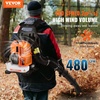image:imageVEVOR 63CC Backpack Leaf Blower Gas Powered 189L Tank Delivers 1110CFM amp 220MPH Perfect for Garden Maintenance Clearing Leaves amp Snow52CC Backpack