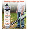 image:imageVEVOR 63CC Backpack Leaf Blower Gas Powered 189L Tank Delivers 1110CFM amp 220MPH Perfect for Garden Maintenance Clearing Leaves amp Snow60V Battery Leaf Blower