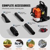 image:imageVEVOR 63CC Backpack Leaf Blower Gas Powered 189L Tank Delivers 1110CFM amp 220MPH Perfect for Garden Maintenance Clearing Leaves amp Snow63CC Backpack