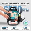 image:imageVEVOR 63CC Backpack Leaf Blower Gas Powered 189L Tank Delivers 1110CFM amp 220MPH Perfect for Garden Maintenance Clearing Leaves amp Snow63CC Backpack