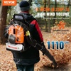 image:imageVEVOR 63CC Backpack Leaf Blower Gas Powered 189L Tank Delivers 1110CFM amp 220MPH Perfect for Garden Maintenance Clearing Leaves amp Snow63CC Backpack