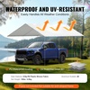 image:imageVEVOR 6x8x7 FT HeavyDuty Portable Outdoor Storage Shed Tent Waterproof Carport Garage Shelter with RollUp Zipper Door amp Vents UVResistant Canopy for Motorcycle Bike Lawn Mower Tools GrayWhite