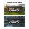 image:imageVEVOR 6x8x7 FT HeavyDuty Portable Outdoor Storage Shed Tent Waterproof Carport Garage Shelter with RollUp Zipper Door amp Vents UVResistant Canopy for Motorcycle Bike Lawn Mower Tools GrayGray
