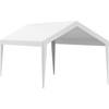 image:imageVEVOR 6x8x7 FT HeavyDuty Portable Outdoor Storage Shed Tent Waterproof Carport Garage Shelter with RollUp Zipper Door amp Vents UVResistant Canopy for Motorcycle Bike Lawn Mower Tools GrayWhite