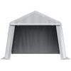 image:imageVEVOR 6x8x7 FT HeavyDuty Portable Outdoor Storage Shed Tent Waterproof Carport Garage Shelter with RollUp Zipper Door amp Vents UVResistant Canopy for Motorcycle Bike Lawn Mower Tools GrayGray