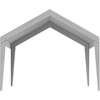 image:imageVEVOR 6x8x7 FT HeavyDuty Portable Outdoor Storage Shed Tent Waterproof Carport Garage Shelter with RollUp Zipper Door amp Vents UVResistant Canopy for Motorcycle Bike Lawn Mower Tools GrayGray