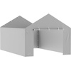 image:imageVEVOR 6x8x7 FT HeavyDuty Portable Outdoor Storage Shed Tent Waterproof Carport Garage Shelter with RollUp Zipper Door amp Vents UVResistant Canopy for Motorcycle Bike Lawn Mower Tools GrayGray
