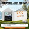 image:imageVEVOR 6x8x7 FT HeavyDuty Portable Outdoor Storage Shed Tent Waterproof Carport Garage Shelter with RollUp Zipper Door amp Vents UVResistant Canopy for Motorcycle Bike Lawn Mower Tools GrayWhite