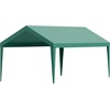 image:imageVEVOR 6x8x7 FT HeavyDuty Portable Outdoor Storage Shed Tent Waterproof Carport Garage Shelter with RollUp Zipper Door amp Vents UVResistant Canopy for Motorcycle Bike Lawn Mower Tools GrayTop Cover  Dark Green