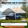 image:imageVEVOR 6x8x7 FT HeavyDuty Portable Outdoor Storage Shed Tent Waterproof Carport Garage Shelter with RollUp Zipper Door amp Vents UVResistant Canopy for Motorcycle Bike Lawn Mower Tools GrayGray