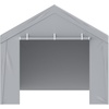 image:imageVEVOR 6x8x7 FT HeavyDuty Portable Outdoor Storage Shed Tent Waterproof Carport Garage Shelter with RollUp Zipper Door amp Vents UVResistant Canopy for Motorcycle Bike Lawn Mower Tools GrayGray