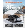 image:imageVEVOR 6x8x7 FT HeavyDuty Portable Outdoor Storage Shed Tent Waterproof Carport Garage Shelter with RollUp Zipper Door amp Vents UVResistant Canopy for Motorcycle Bike Lawn Mower Tools GrayWhite
