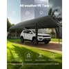 image:imageVEVOR 6x8x7 FT HeavyDuty Portable Outdoor Storage Shed Tent Waterproof Carport Garage Shelter with RollUp Zipper Door amp Vents UVResistant Canopy for Motorcycle Bike Lawn Mower Tools GrayGray