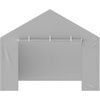 image:imageVEVOR 6x8x7 FT HeavyDuty Portable Outdoor Storage Shed Tent Waterproof Carport Garage Shelter with RollUp Zipper Door amp Vents UVResistant Canopy for Motorcycle Bike Lawn Mower Tools GrayGray