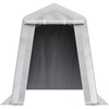 image:imageVEVOR 6x8x7 FT HeavyDuty Portable Outdoor Storage Shed Tent Waterproof Carport Garage Shelter with RollUp Zipper Door amp Vents UVResistant Canopy for Motorcycle Bike Lawn Mower Tools GrayGray