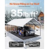 image:imageVEVOR 6x8x7 FT HeavyDuty Portable Outdoor Storage Shed Tent Waterproof Carport Garage Shelter with RollUp Zipper Door amp Vents UVResistant Canopy for Motorcycle Bike Lawn Mower Tools GrayWhite