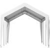 image:imageVEVOR 6x8x7 FT HeavyDuty Portable Outdoor Storage Shed Tent Waterproof Carport Garage Shelter with RollUp Zipper Door amp Vents UVResistant Canopy for Motorcycle Bike Lawn Mower Tools GrayWhite