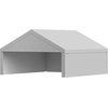 image:imageVEVOR 6x8x7 FT HeavyDuty Portable Outdoor Storage Shed Tent Waterproof Carport Garage Shelter with RollUp Zipper Door amp Vents UVResistant Canopy for Motorcycle Bike Lawn Mower Tools GrayGray